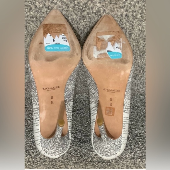 COACH Hallie Soft Print Lizard Heels - Picture 7 of 10